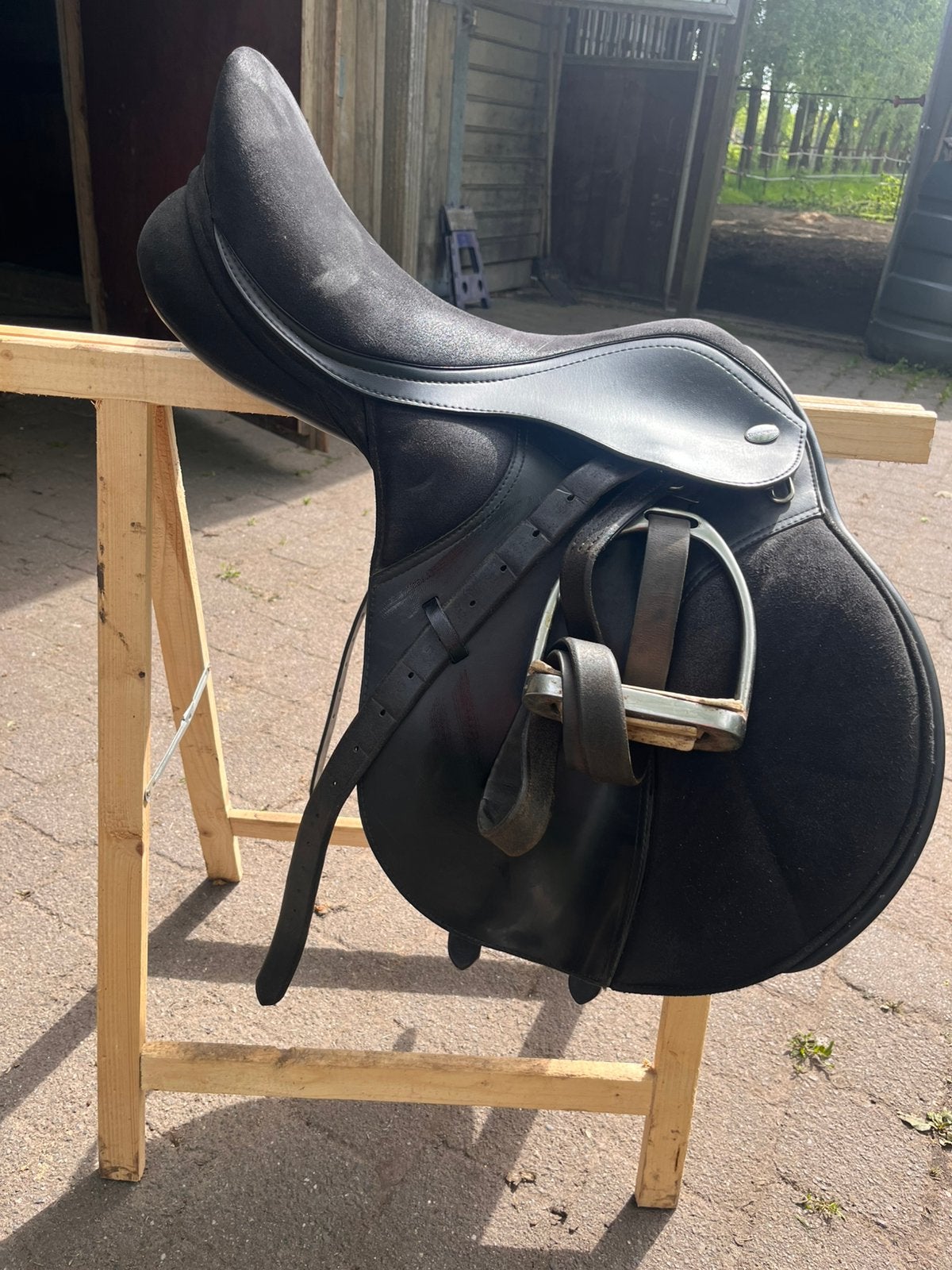 Thorowgood vlzgh zadel 17,5 inch, Dieren en Toebehoren, Ophalen of Verzenden, Zo goed als nieuw, Dressuur