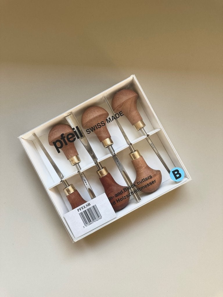 Pfeil set B gutsen NIEUW linodruk houtsnijden gutsenset, Geschikt voor snijden, Nieuw, Overige merken, Knutselmateriaal