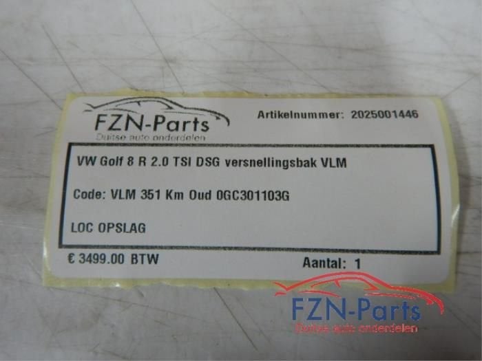 VW Golf 8 R 2.0 TSI DSG Versnellingsbak, Auto-onderdelen, Ophalen of Verzenden, Gebruikt