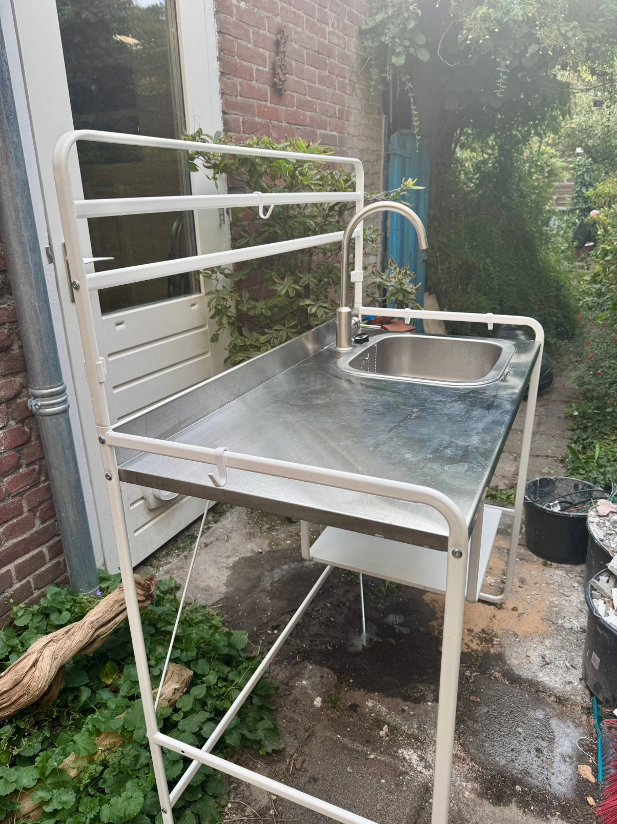 Noodkeuken met koelkast en mini-oven, Ophalen, Gebruikt, Wit, Overige typen