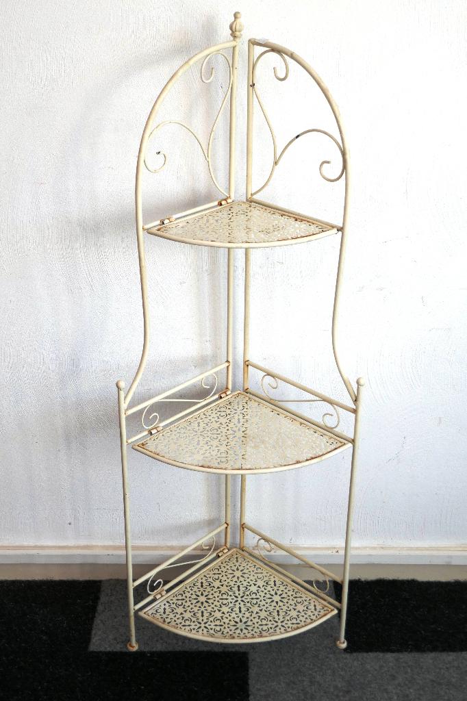 hoek etagere - inklapbaar smeedwerk - voor buiten of binnen, Ophalen, Gebruikt