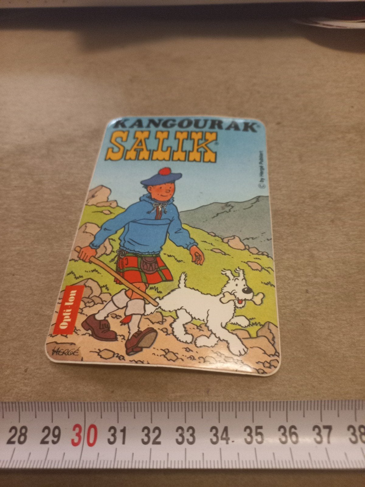 Vintage Salik Kangourak Opti-Ion Hergé kuifje hond, Ophalen of Verzenden, Gebruikt