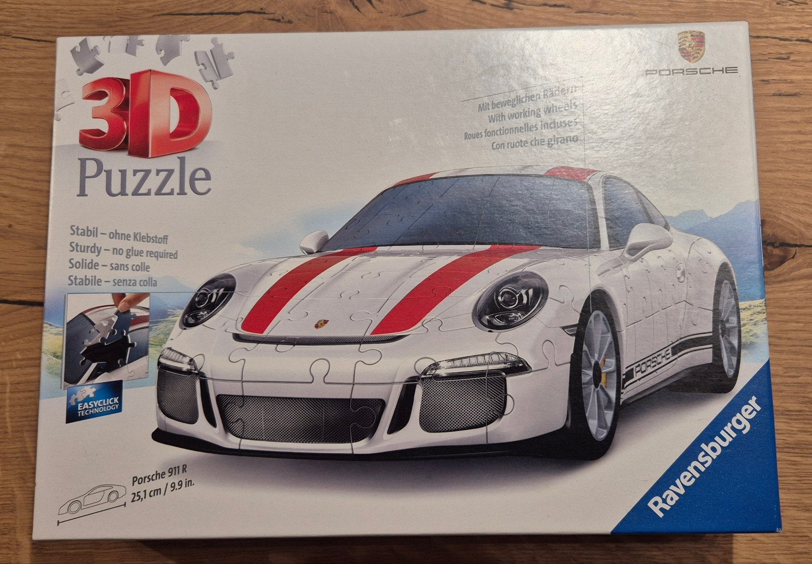 Ravensburger 3D Puzzel Porsche 911 R - Compleet, Ophalen of Verzenden, Meer dan 50 stukjes, Zo goed als nieuw, 6 jaar of ouder