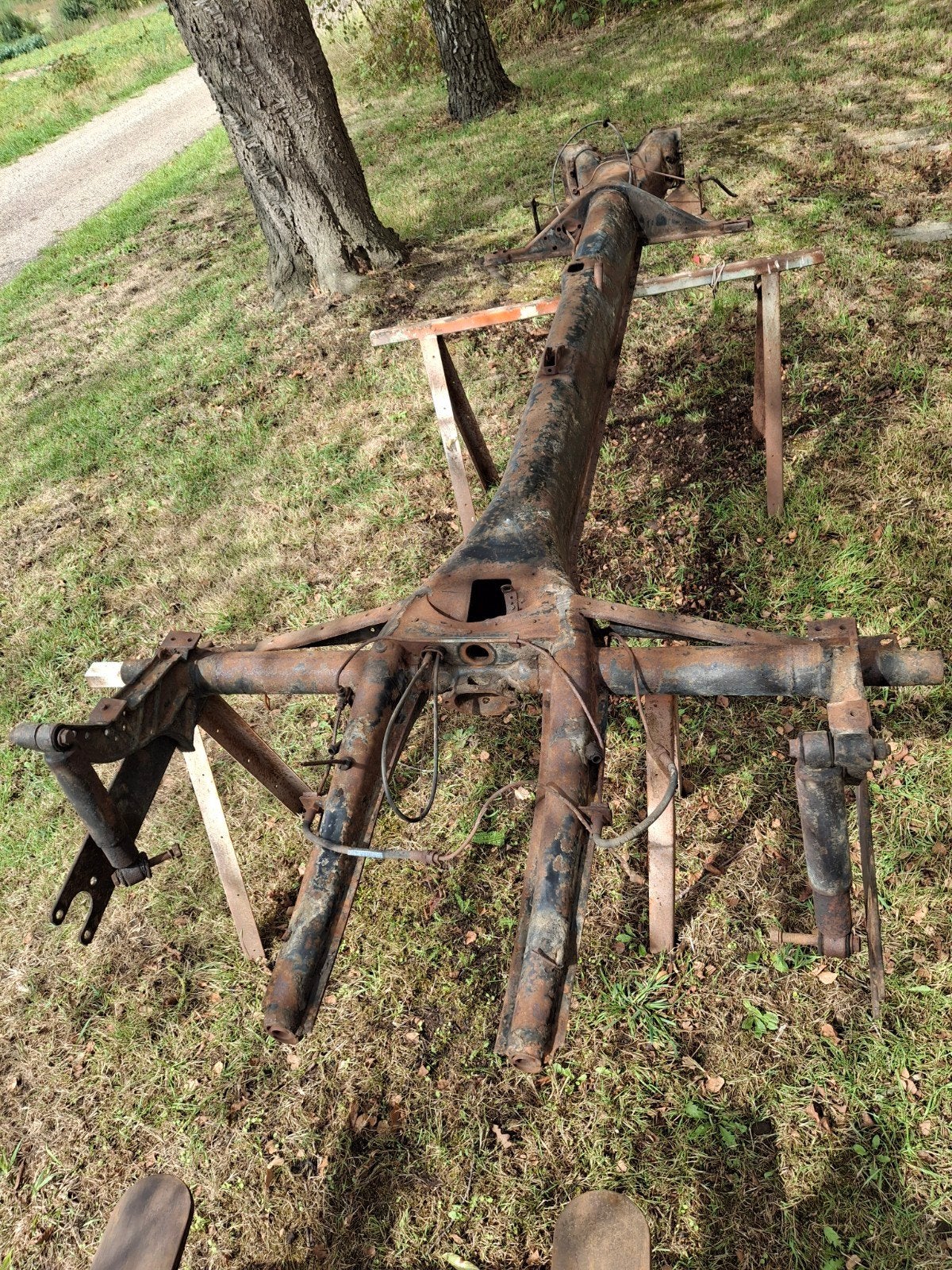 vw ovaal kever 1957 chassis met vooras, Ophalen of Verzenden
