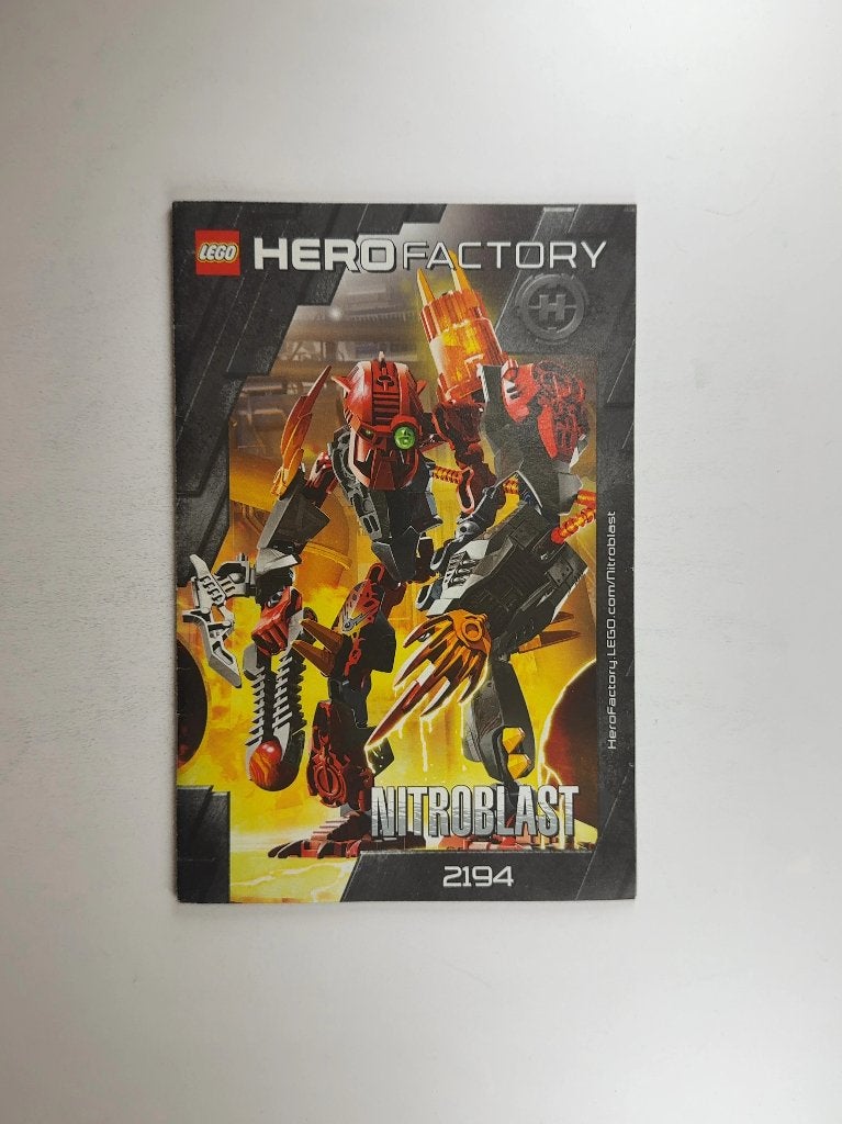 LEGO Hero Factory 2194 (Instructions) Nitroblast, Gebruikt, Overige thema's, Lego, Overige typen