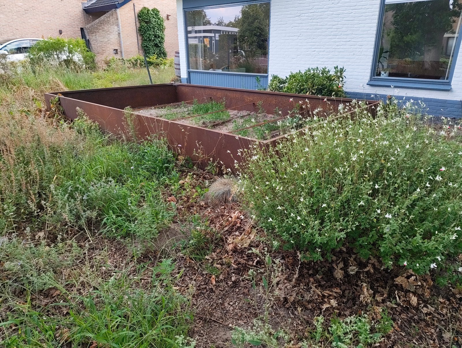 Cortenstaal plantenbak 3x5x0,50, Ophalen, 100 cm of meer, Zo goed als nieuw, Metaal