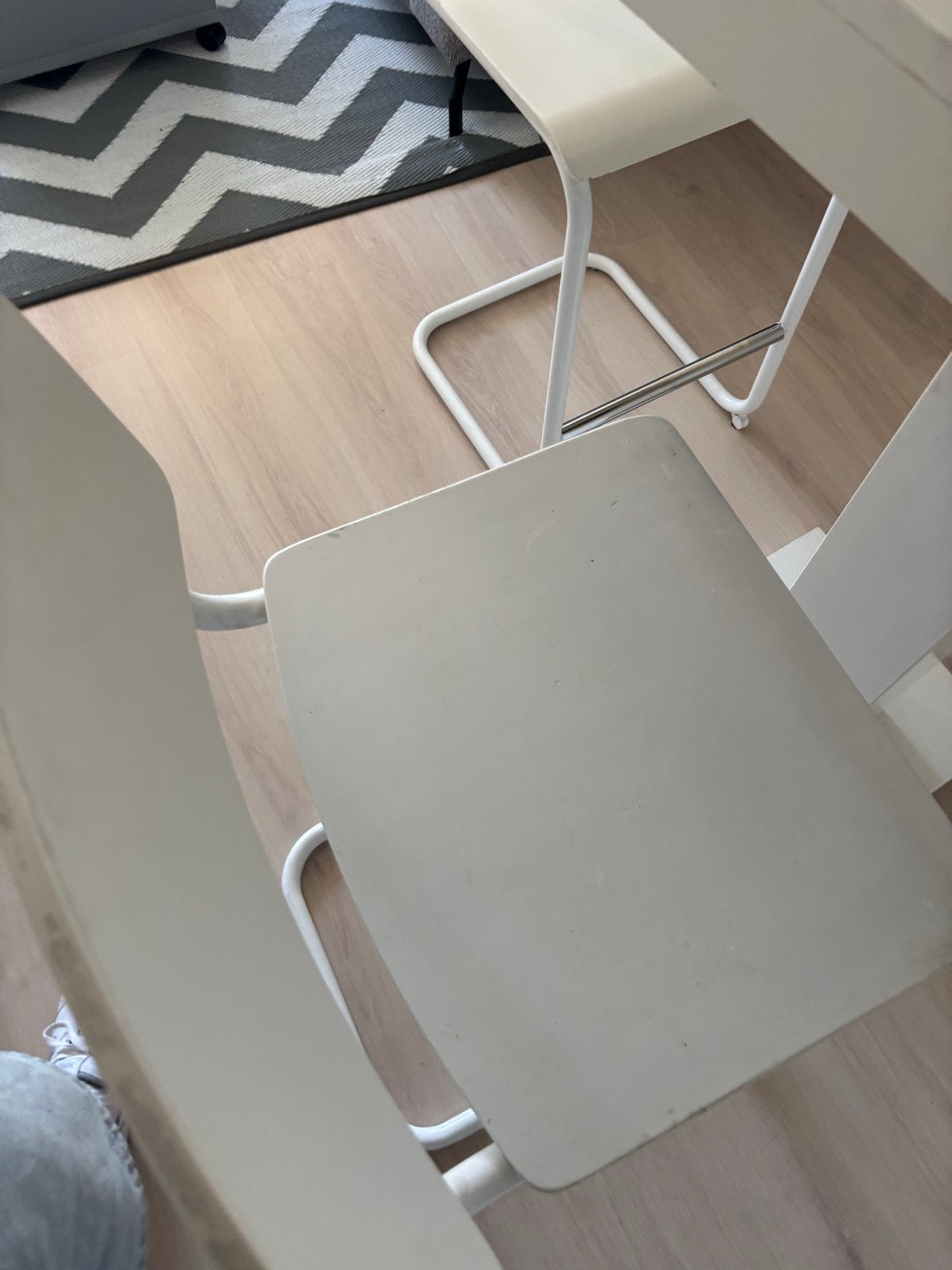 Bartafel met barstoelen - Vintage look, Huis en Inrichting, Tafels | Eettafels, Ophalen, Gebruikt, 100 tot 150 cm, Vierkant