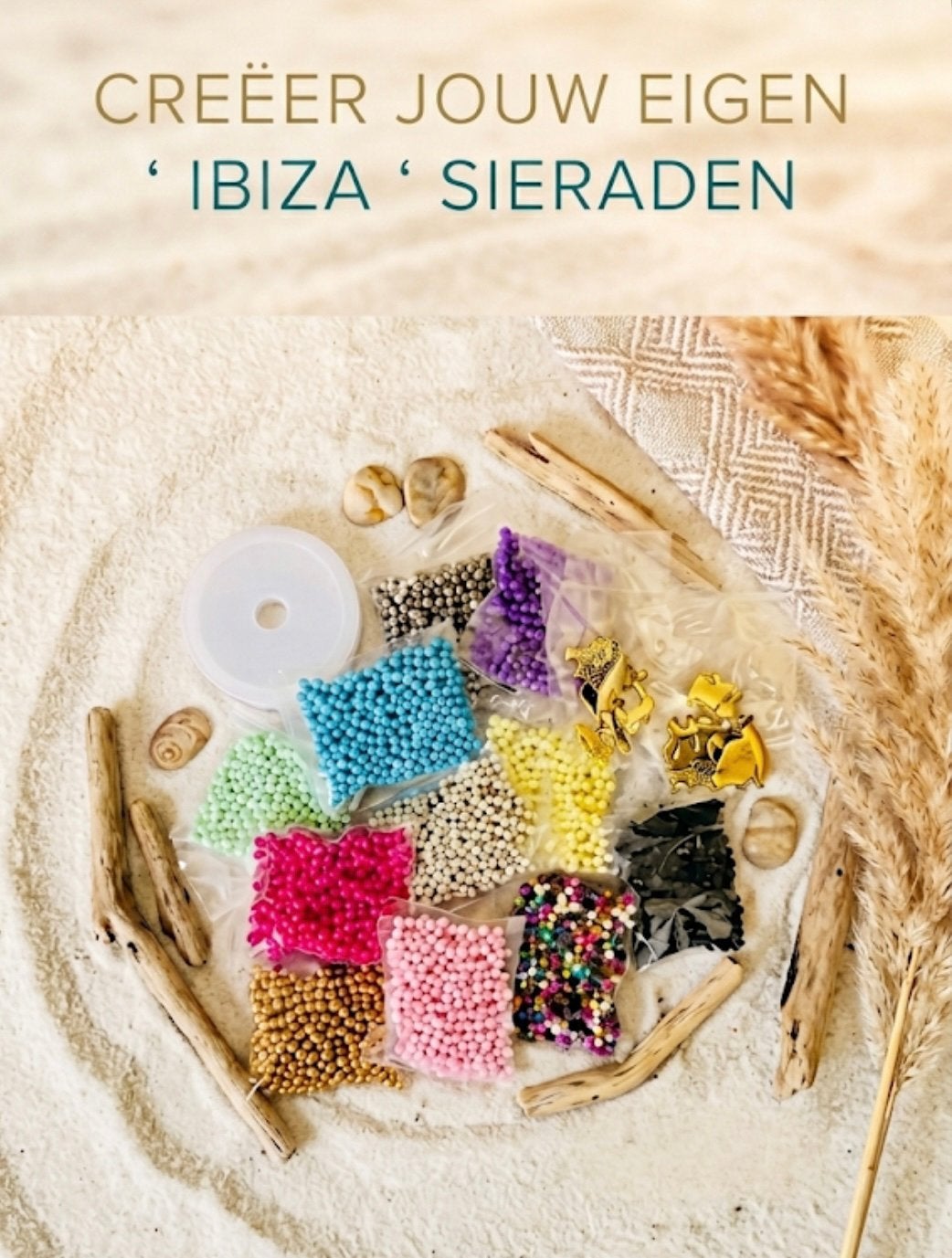 10 zakjes glazen rocailles, Boeken, Verzenden, Nieuw, Sieraden maken