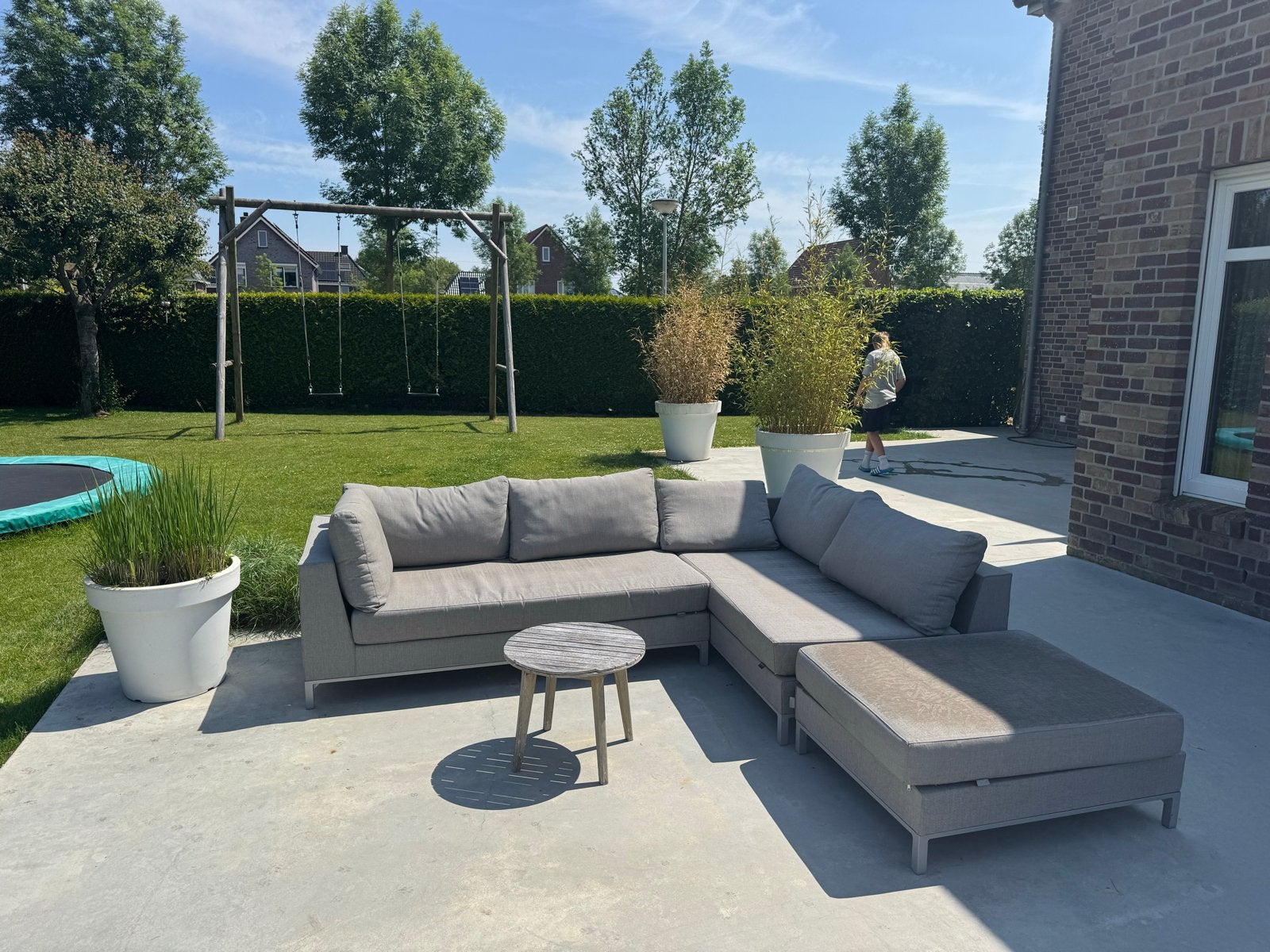 Exotan Ibiza all weather loungebank - taupe, Ophalen, Gebruikt, Loungeset, Bank