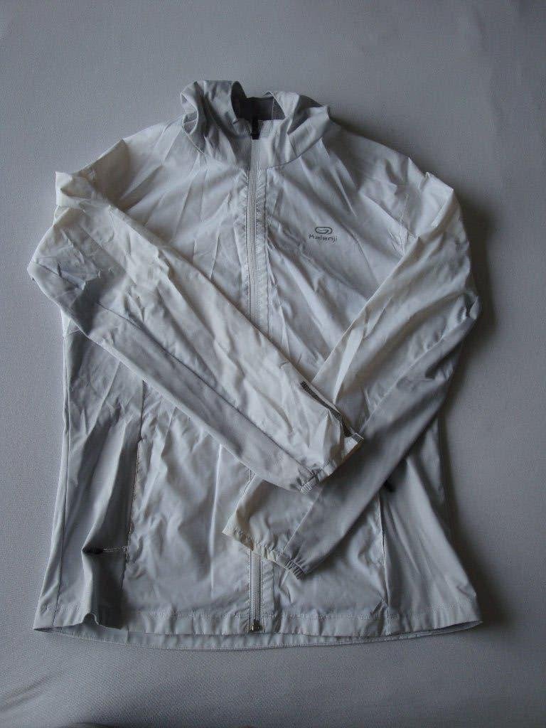 Wit met licht grijs KALENJI sport / wind jack. Maat 38, Kleding | Dames, Maat 38/40 (M), Wit, Ophalen of Verzenden, Zo goed als nieuw