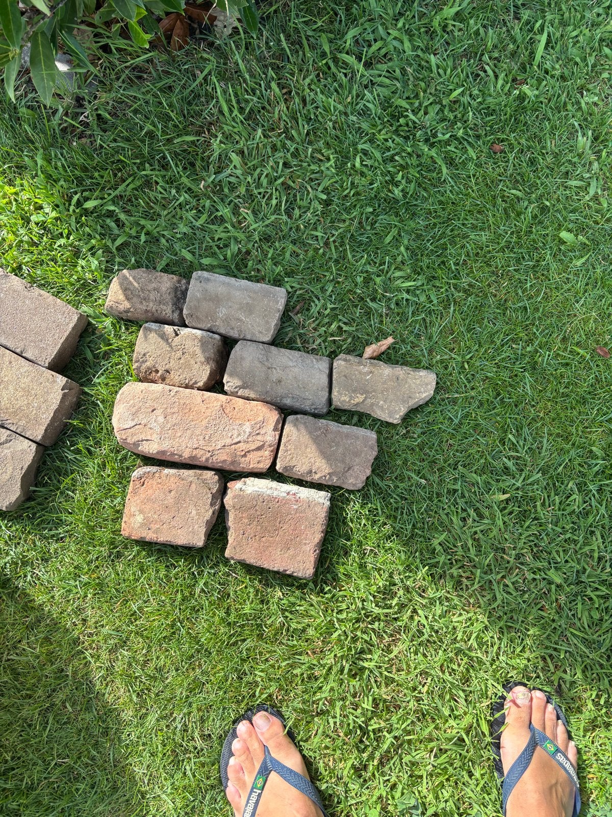 Gebruikte bakstenen voor tuin of bestrating, 2 soorten, Tuin en Terras, Ophalen, Gebruikt