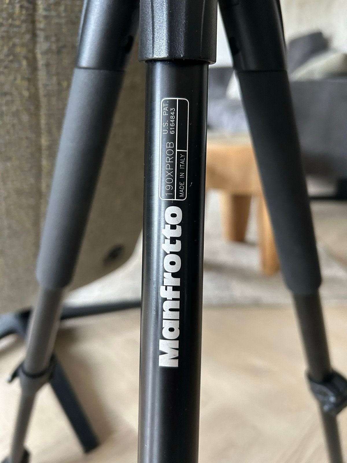 Manfrotto 190XPROB Statief met 804RC2 Kop, Middenzuil, Zo goed als nieuw, 150 tot 175 cm, Manfrotto