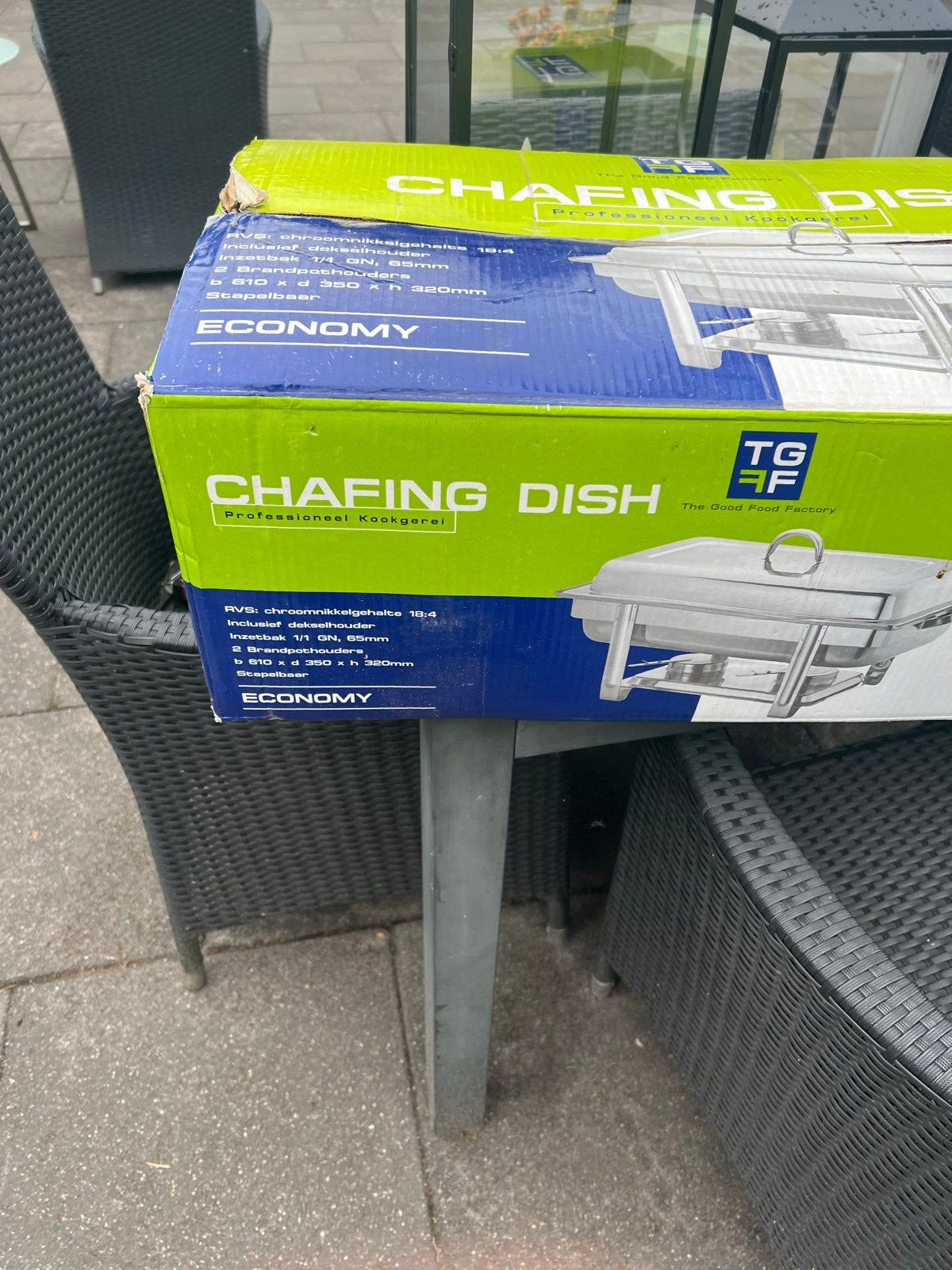 Chafing Dish RVS - Warmhoudschaal voor buffet, Overige typen, Ophalen of Verzenden, Metaal, Overige merken
