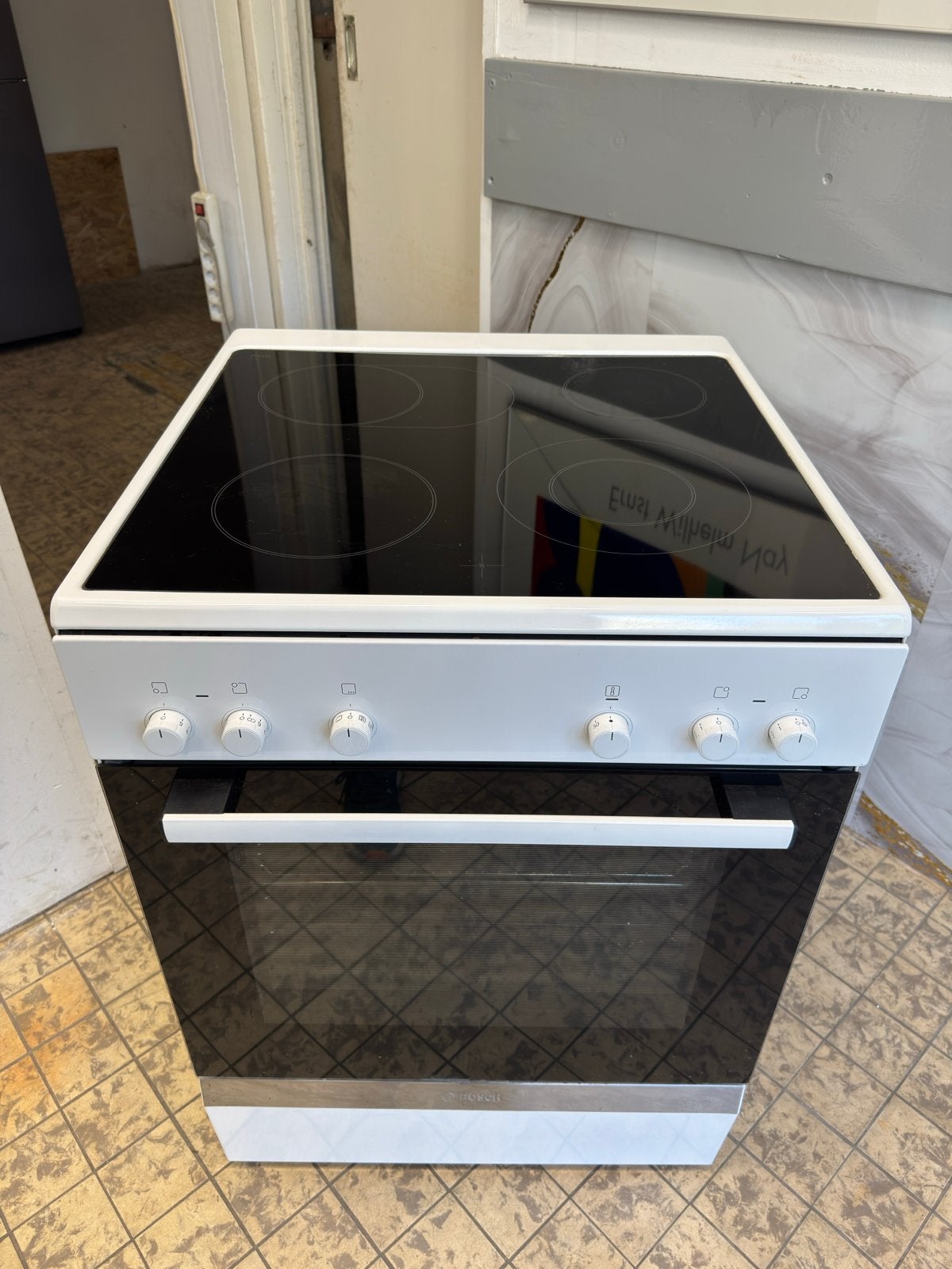 Bosch Elektrisch Fornuis 2-fasen 60x85cm - Zeer Goede Staat, Ophalen of Verzenden, Zo goed als nieuw, Vrijstaand, 60 cm of meer