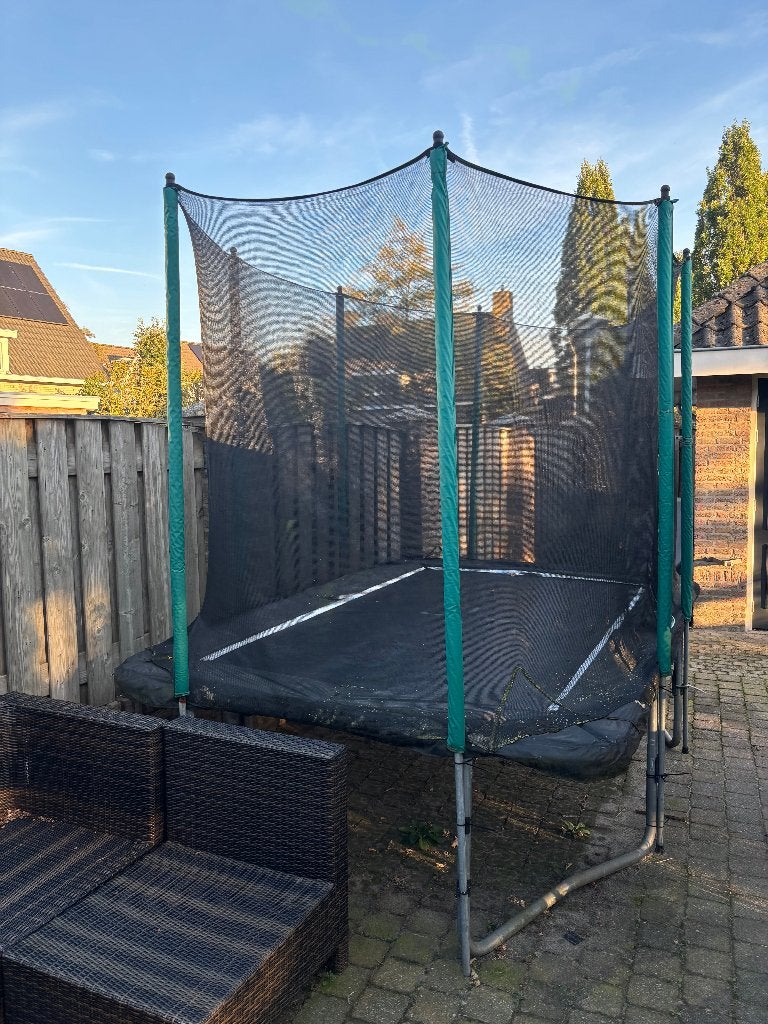 Trampoline met veiligheidsnet - Gebruikt