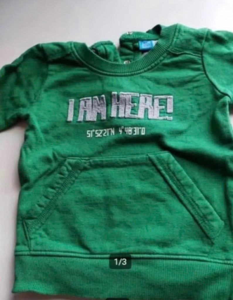 Lief! Lief Groen Truitje Trui Shirt Shirtje Sweater maat 74, Ophalen of Verzenden, Zo goed als nieuw, Lief! Lifestyle, Truitje of Vestje