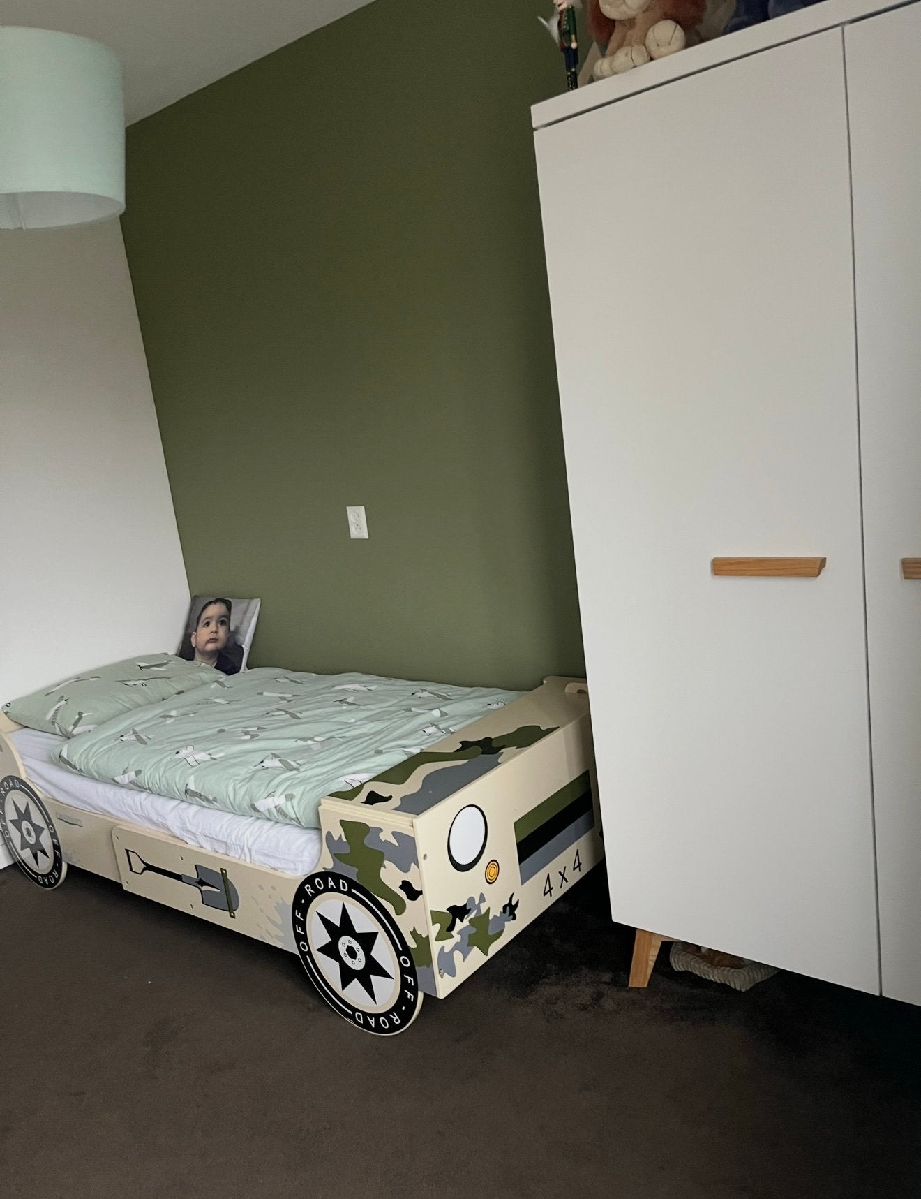 Stoere kinderbed inclusief matras 90x200, 85 tot 100 cm, Gebruikt, 180 cm of meer, Ophalen