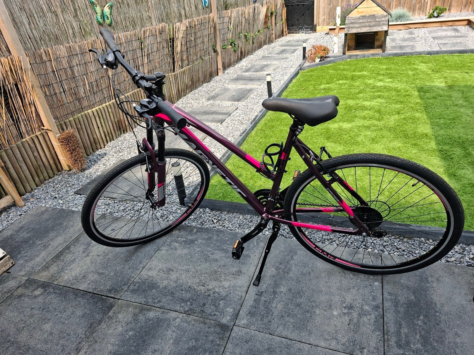 Trekkingfiets dames, 28 inch, 53 tot 56 cm, Velgrem, Zo goed als nieuw