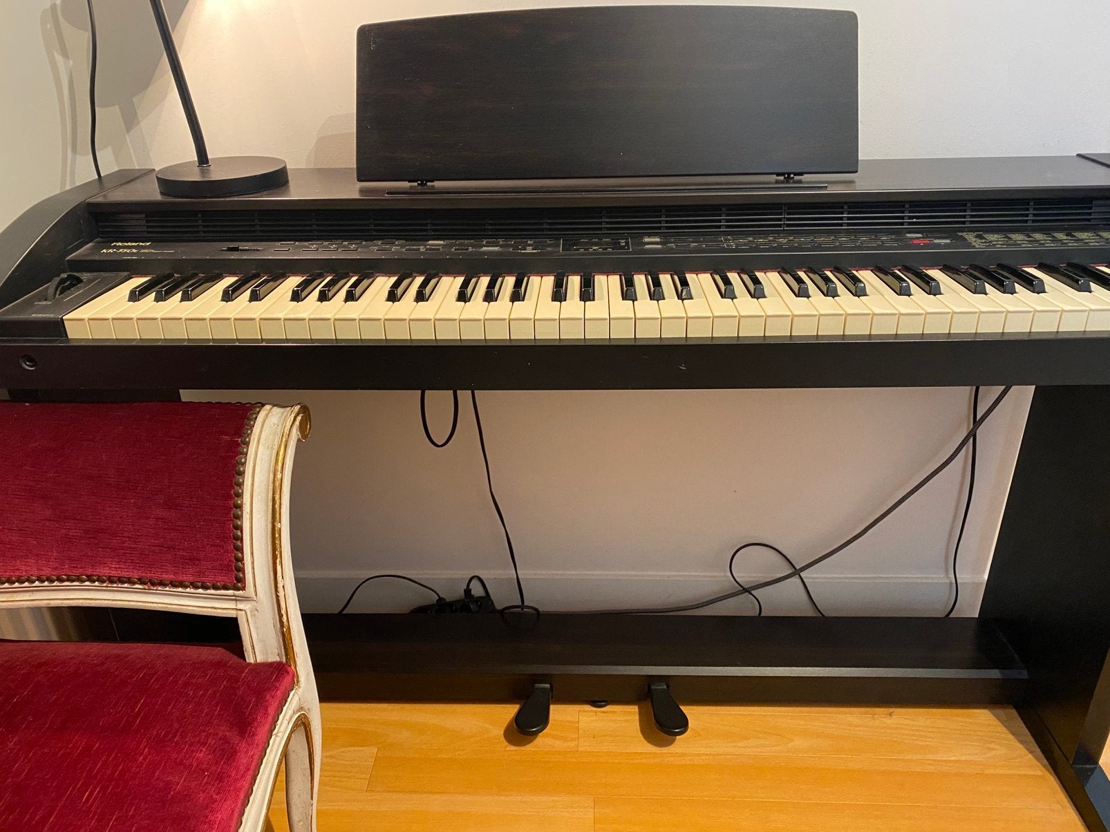 Roland KR-350e digital intelligent piano, Ophalen, Zo goed als nieuw, Zwart