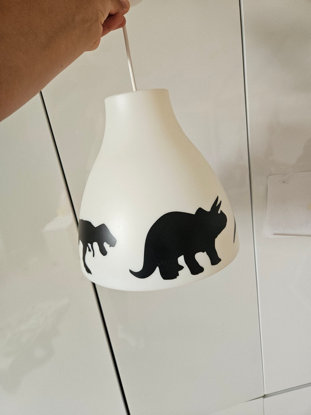 Witte dinosaurus hanglamp voor kinderkamer, Huis en Inrichting, Ophalen of Verzenden