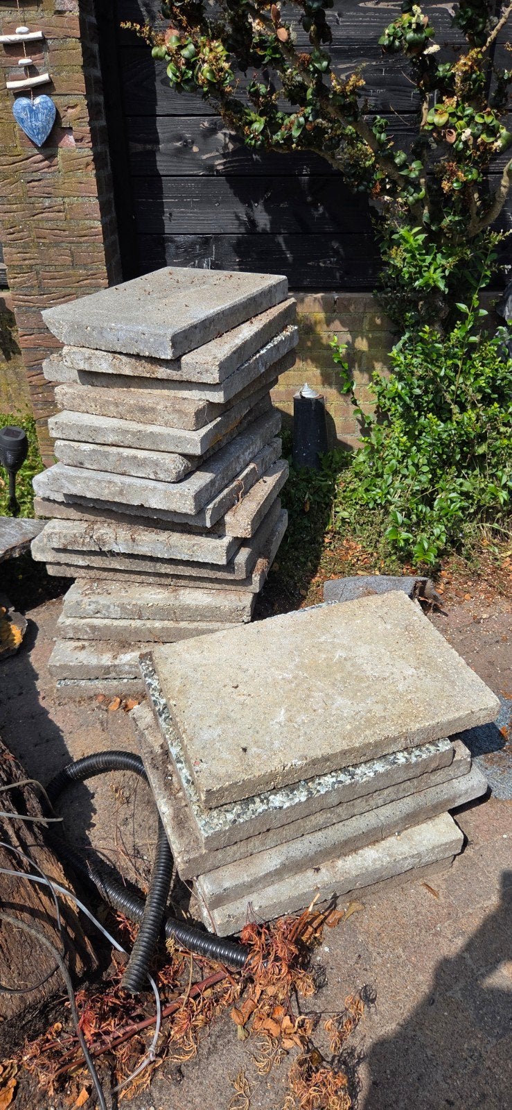 Gratis beton tegels afhalen in Veenendaal, Tuin en Terras, Tegels en Klinkers, Gebruikt, Ophalen