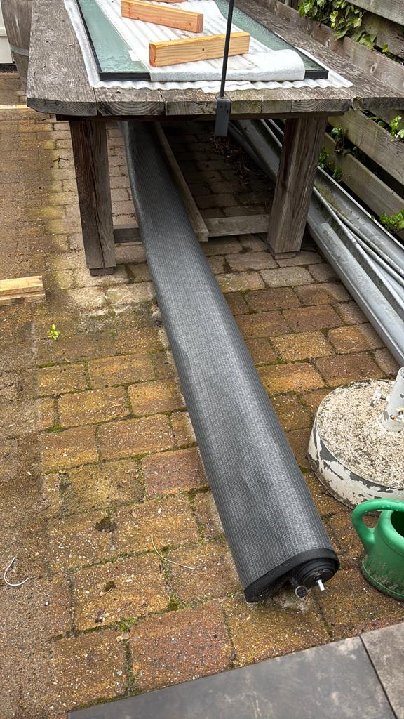Rolgordijn, Ophalen, Overige materialen, Gebruikt, 200 cm of meer