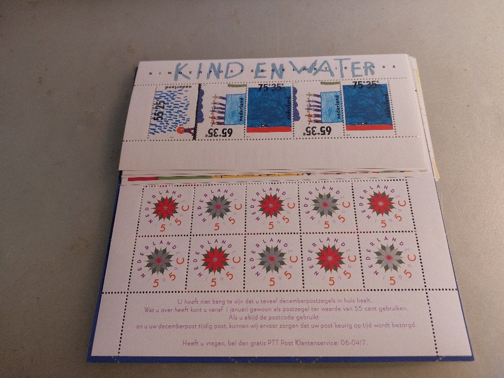 Nederland, velletjes 1988 t/m 2001, met name kinderzegels, Verzenden, Buitenland
