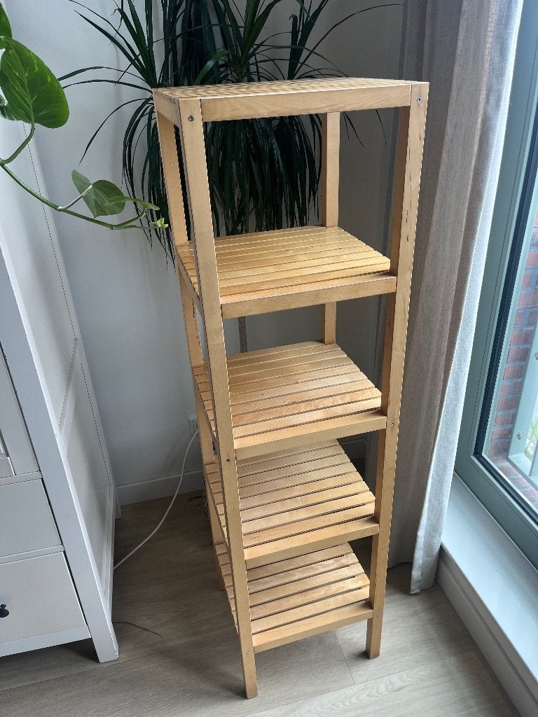 IKEA Houten opbergrek, Ophalen, Gebruikt