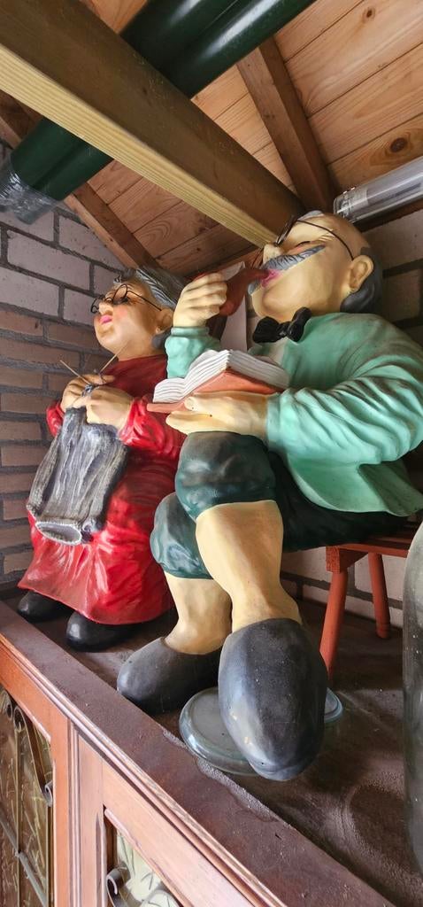 Opa en oma beelden – leuke tuin/retro decoratie, Ophalen