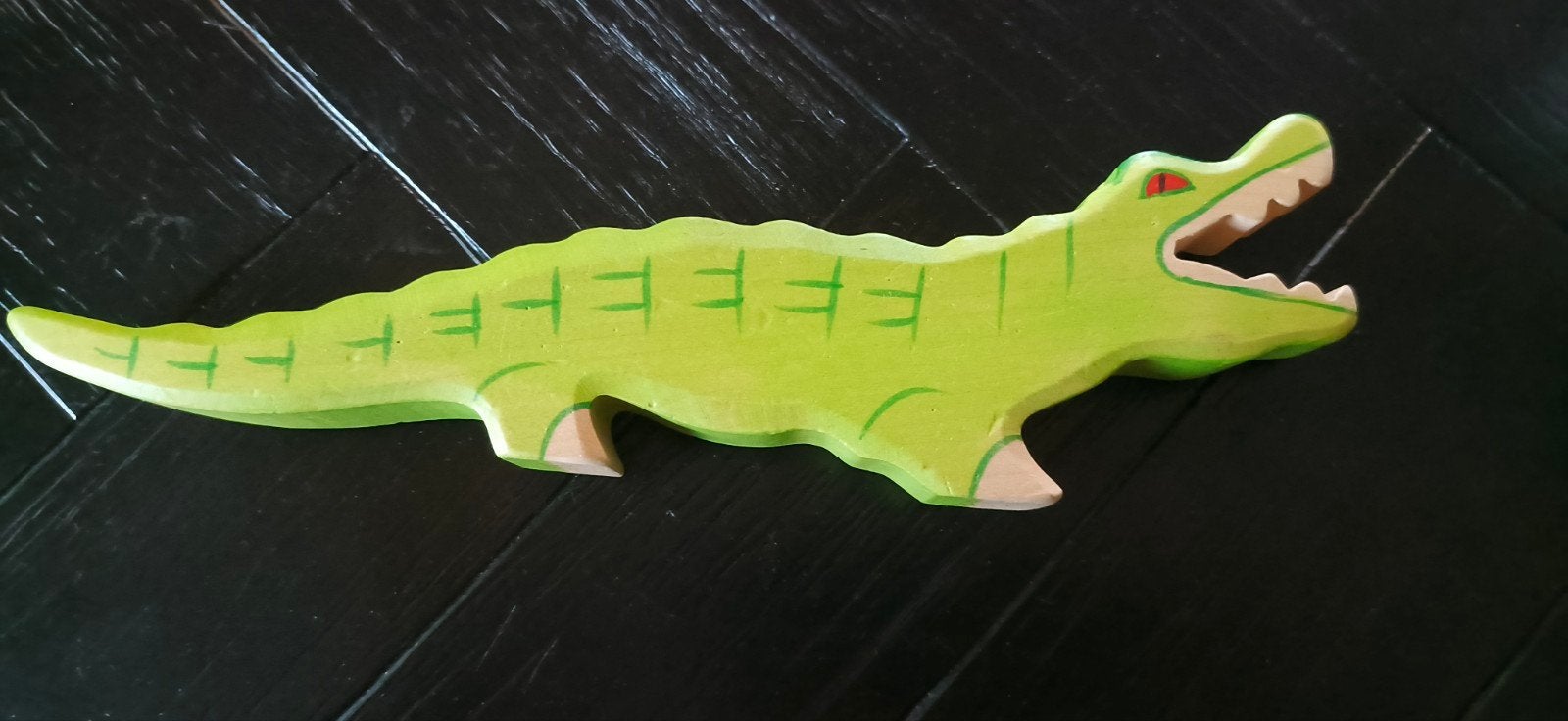 Holztiger Krokodil Houten Speelfiguur, Ophalen of Verzenden, Zo goed als nieuw, Overige typen