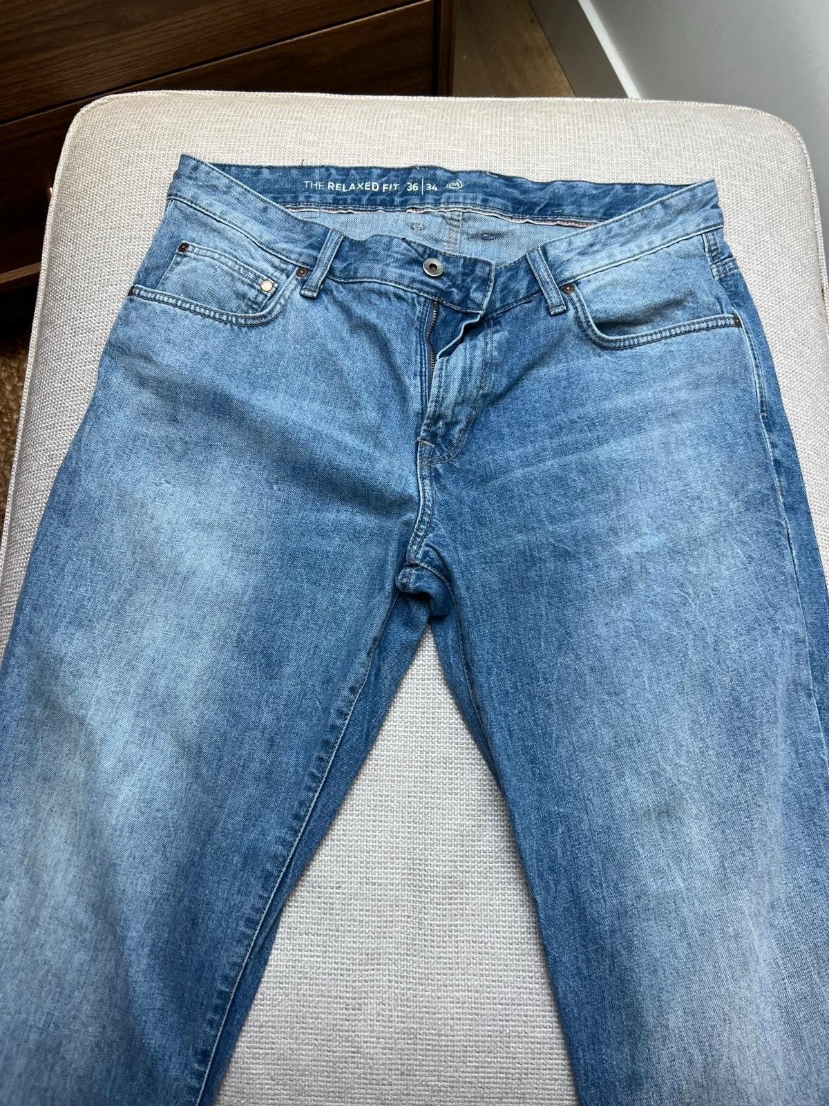 C&A The Relaxed Fit Jeans - Maat W36 L34, Kleding | Heren, Verzenden, Gedragen, Blauw, W36 - W38 (confectie 52/54)