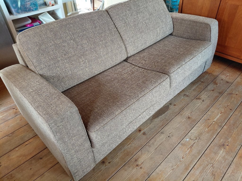 slaapbank Easy Mechanism,  Italiaans systeem Sedac-Meral, Ophalen, Tweepersoons, 140 cm, Zo goed als nieuw