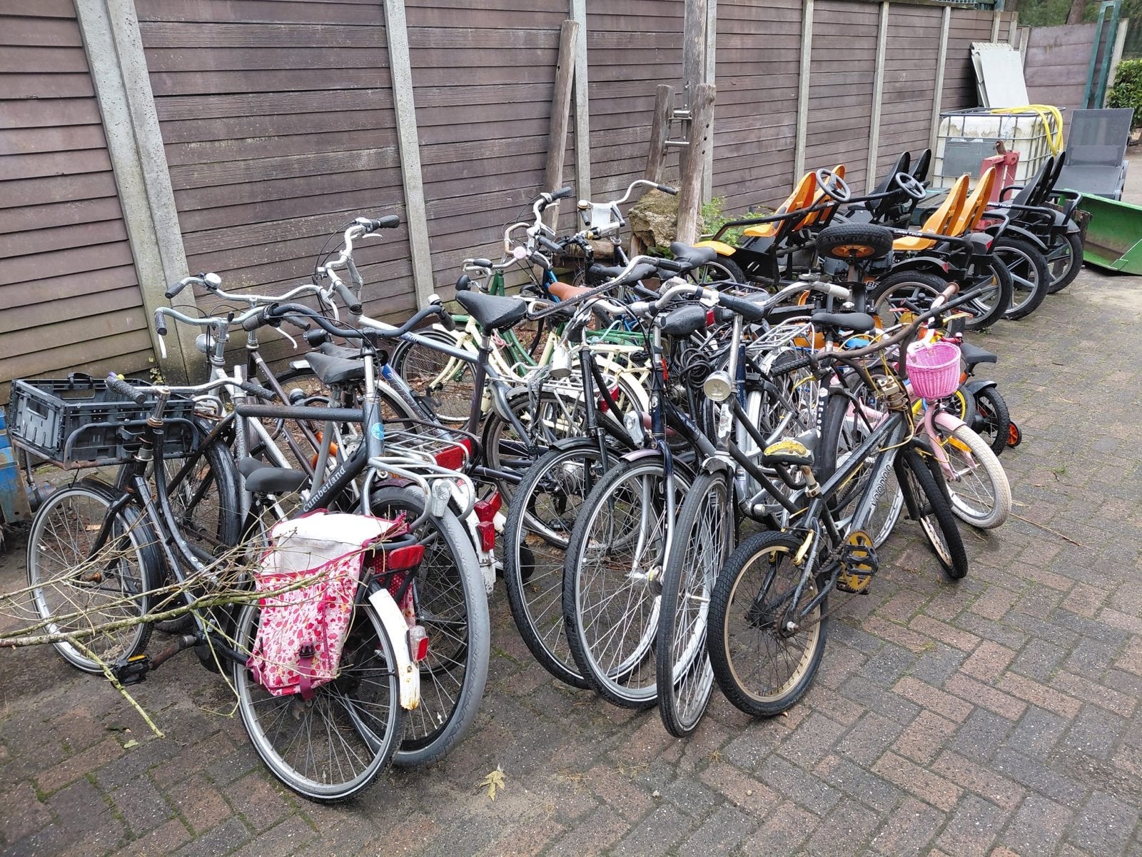 Partij fietsen en funfietsen te koop, Fietsen en Brommers, Fietsen | Bakfietsen, Ophalen, Gebruikt, Overige merken