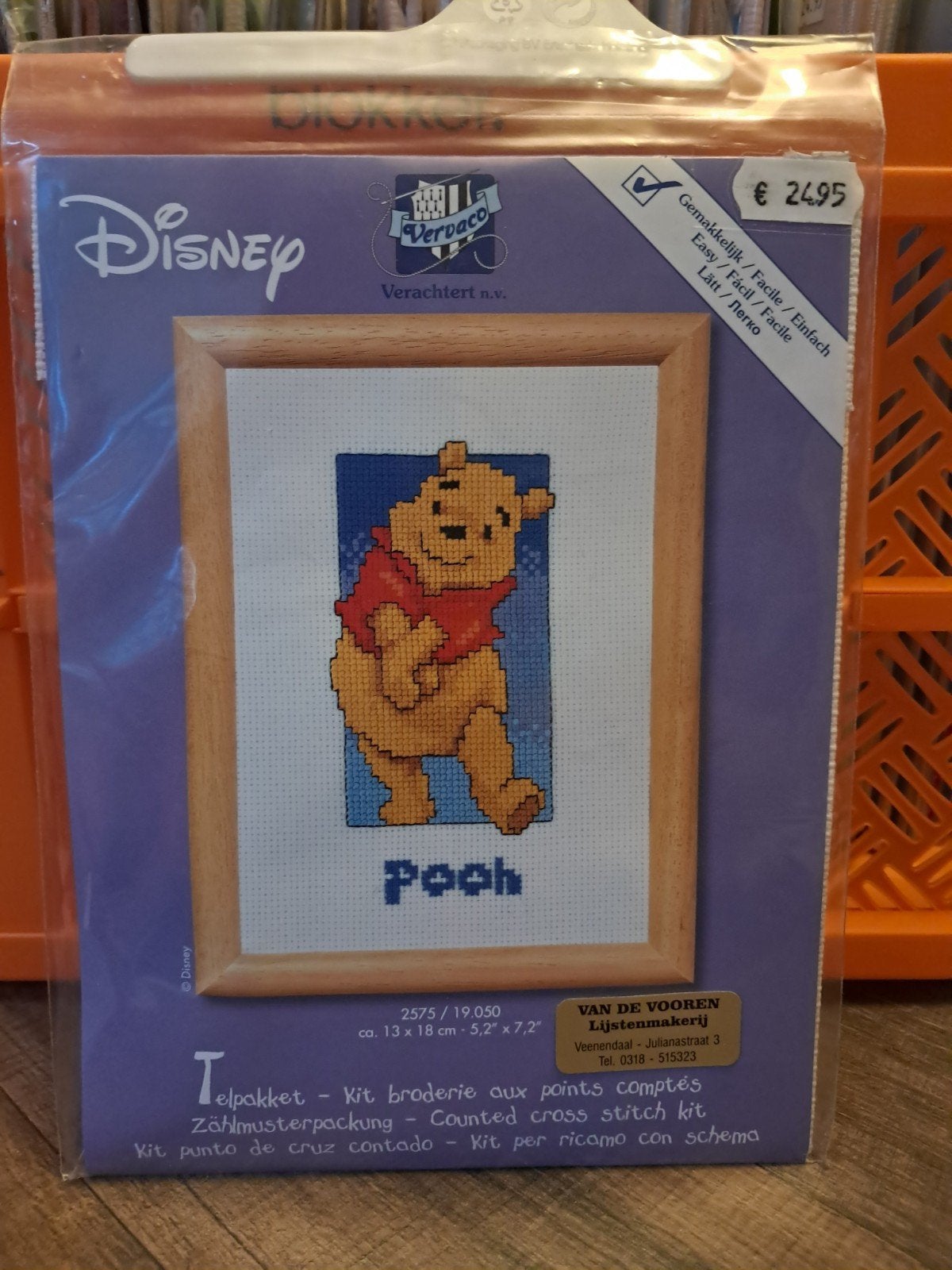 Borduurpakket Disney Winnie de Poeh Telpakket - Kruissteek K, Ophalen of Verzenden, Nieuw