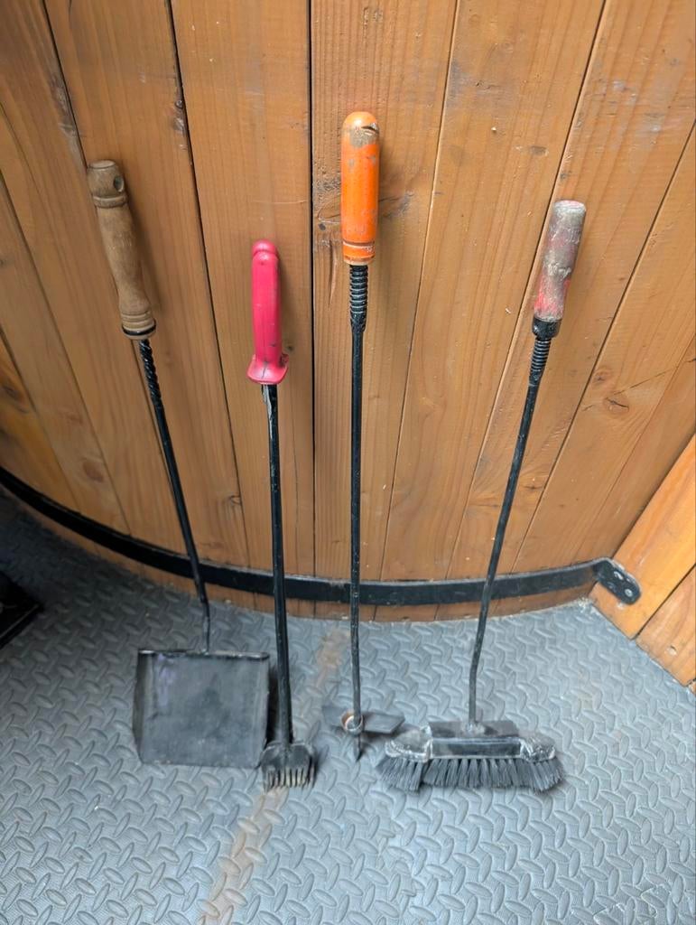 Kachel gereedschap set - haardstel, Ophalen of Verzenden, Gebruikt, Vrijstaande haard, Overige soorten
