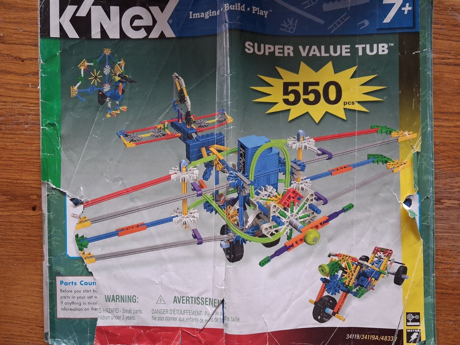 knexx voorbeeldenboek met materiaal set34119/34119a/48337, Ophalen of Verzenden, Zo goed als nieuw, K'nex
