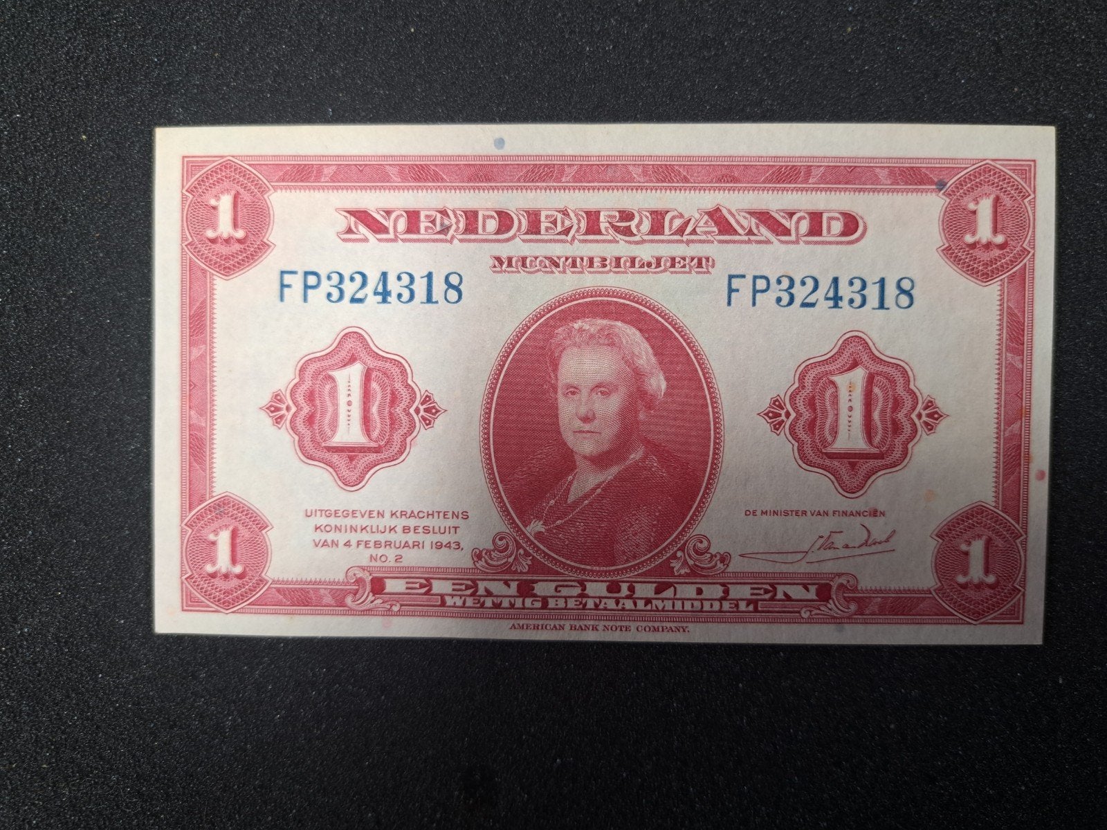 Nederlands 1 Gulden biljet uit 1943 prachtig, Postzegels en Munten, Bankbiljetten | Nederland, Ophalen of Verzenden, 1 gulden