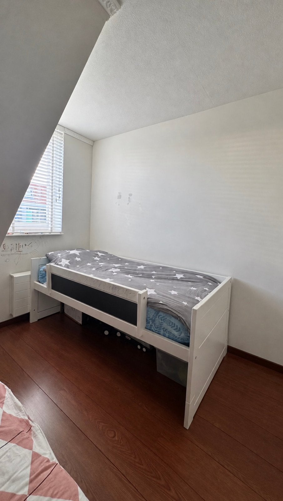 Hoogwaardig kinderbed met glijbaan & trap – GRATIS, Ophalen, Gebruikt, Eenpersoons, 90 cm