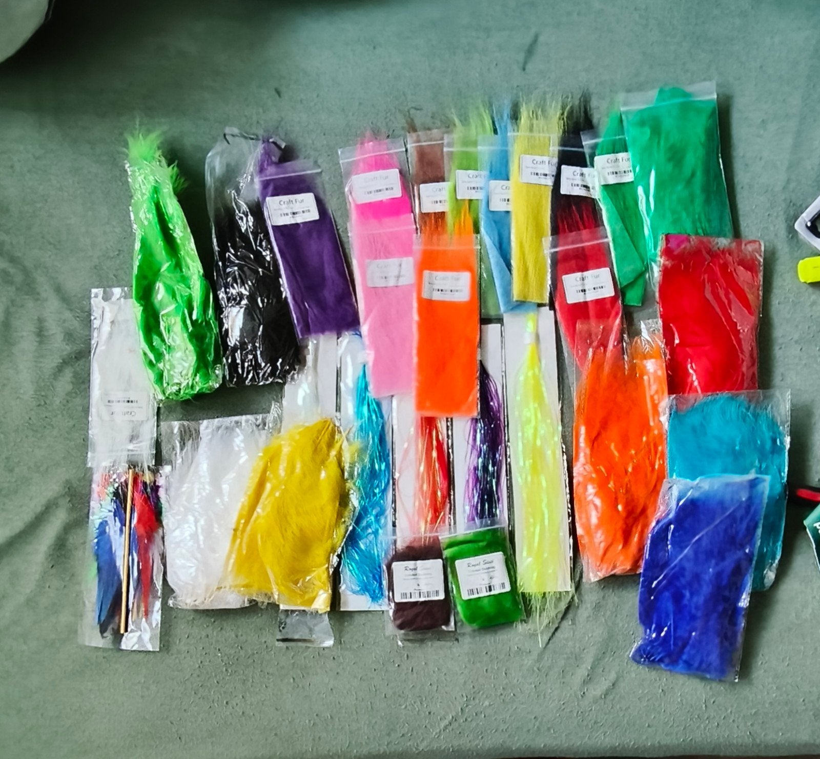 Partij flashmateriaal voor roofvis – diverse kleuren – nieuw, Ophalen of Verzenden, Nieuw, Overige typen