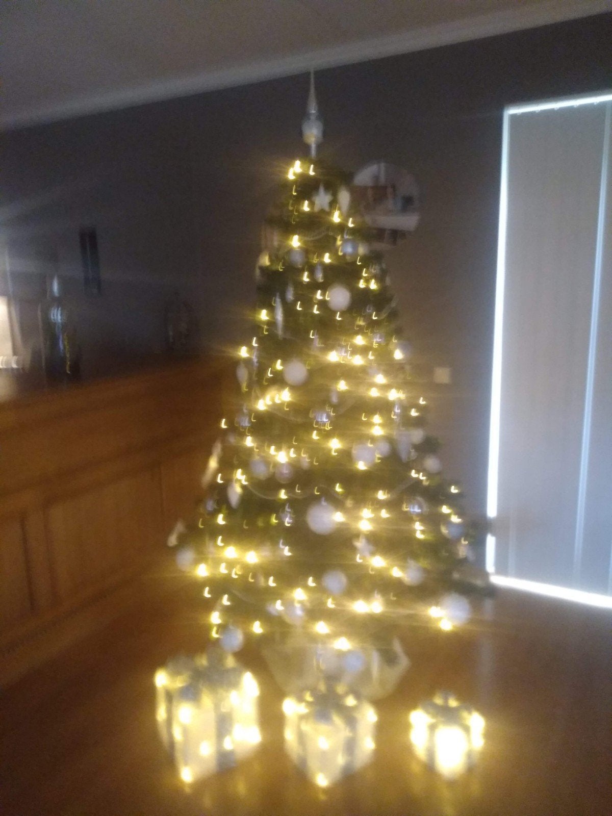 complete kerstboom 210 cm, Diversen, Kerst, Ophalen, Zo goed als nieuw