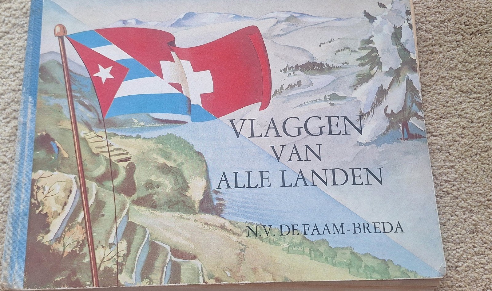 Vlaggen van alle landen - N.V. De Faam Breda (1938), Ophalen of Verzenden, Gelezen, Overige typen
