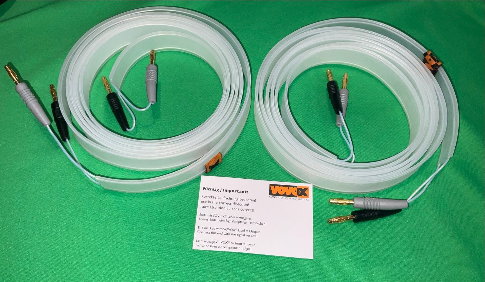 Vovox single wiring luidsprekerkabel 2.5m - Nieuw, Ophalen of Verzenden, Nieuw, 2 tot 5 meter, Luidsprekerkabel