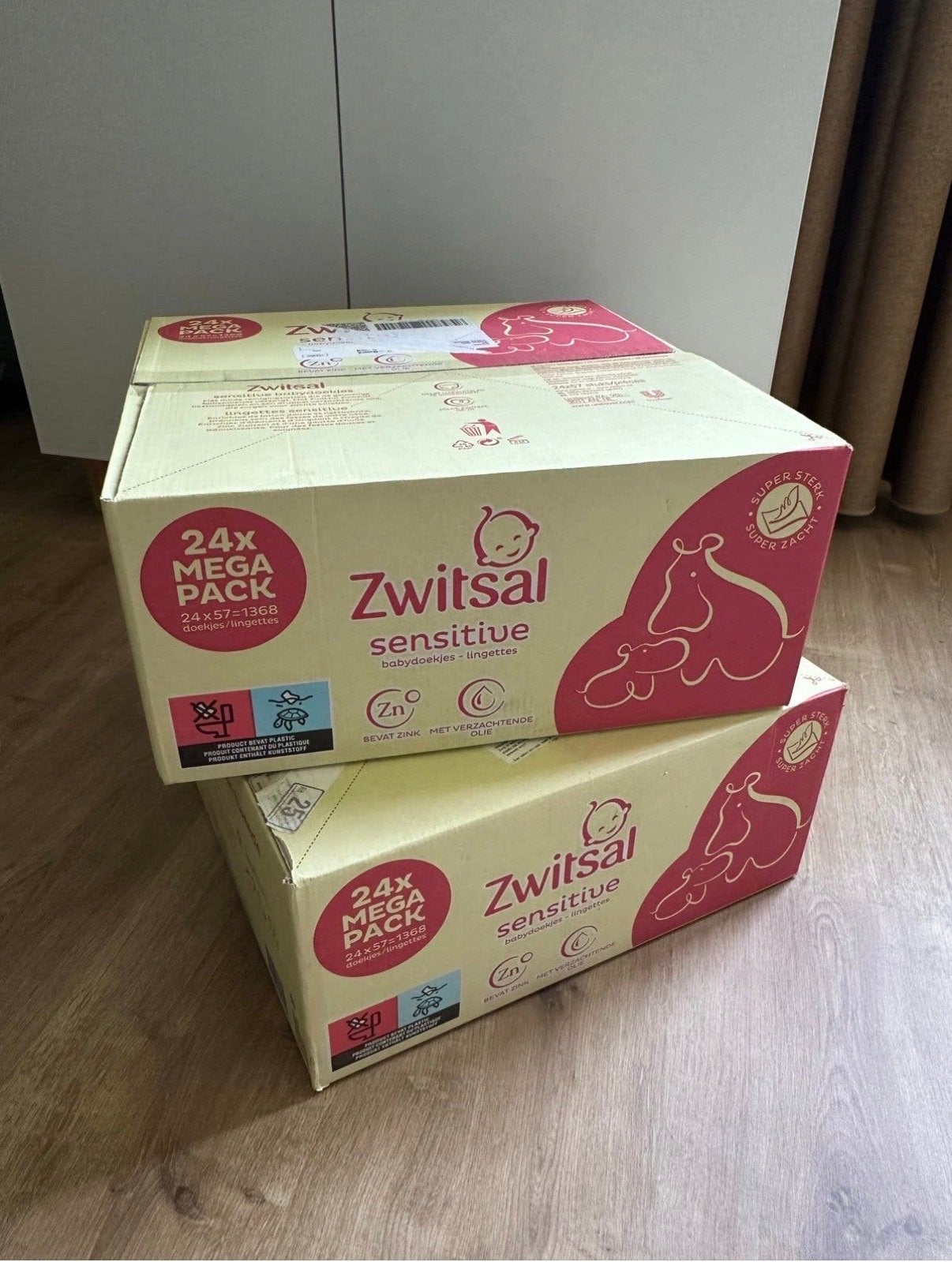 Zwitsal Sensitive Babydoekjes 1x24 Mega Pack, Ophalen, Nieuw