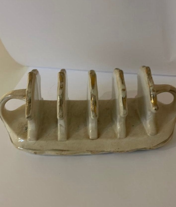 Antieke Engelse toast houder ( pottery), Ophalen of Verzenden