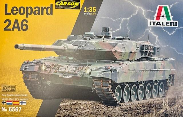 Coelianmodels, Italeri 6567, Leopard 2A6 NL, 1/35, € 34,99, Tank, Italeri, 1:32 tot 1:50, Nieuw