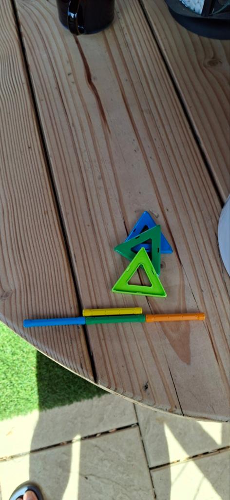 Magnetische staafjes, Ophalen