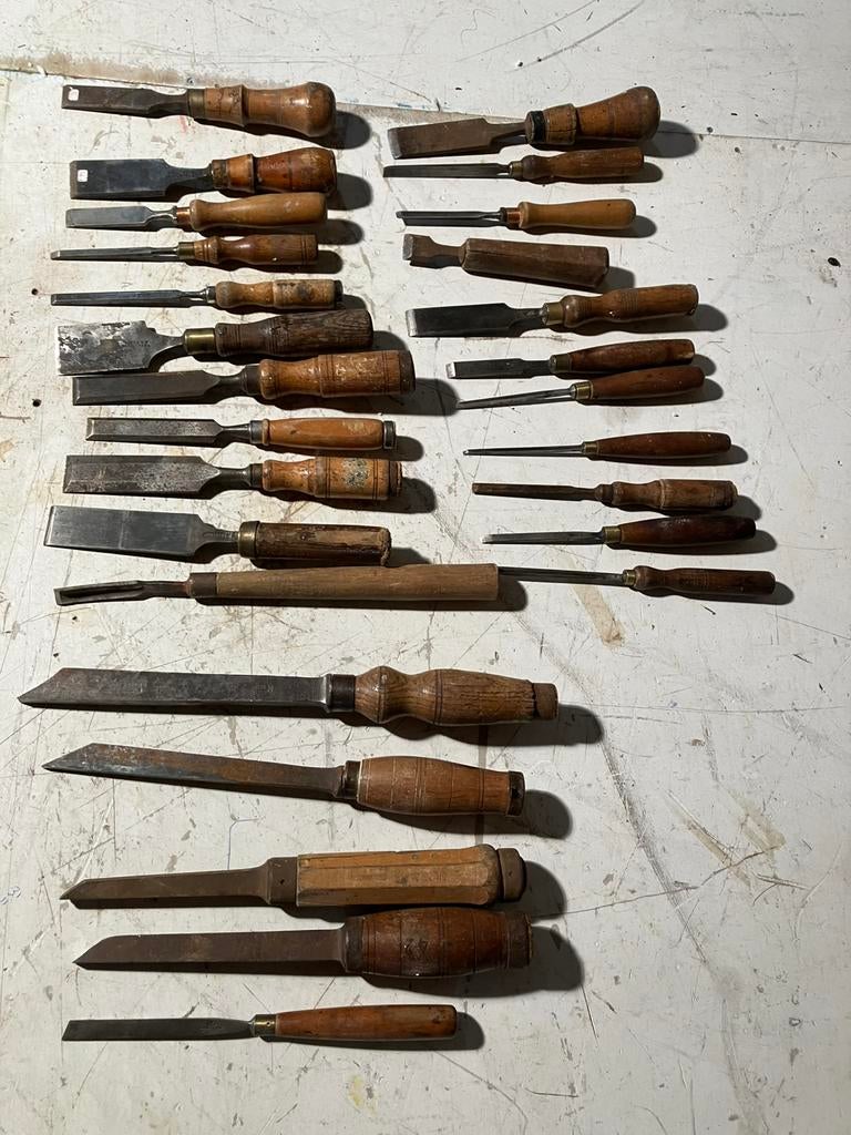 Antiek beitels  steekbeitels,guts en schietbeitels, Ophalen of Verzenden