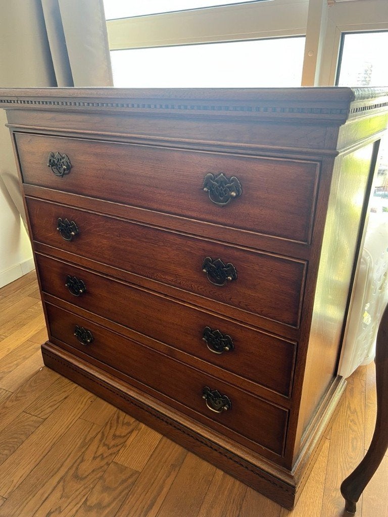Vintage CCI Oak Chest 4 Drawers, Huis en Inrichting, Kasten | Ladekasten, Ophalen, 50 tot 100 cm, Zo goed als nieuw, 3 of 4 laden