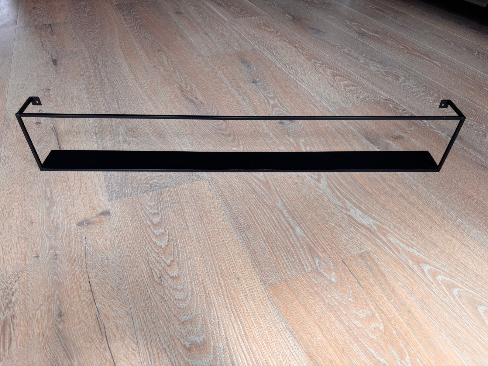 Woood metalen wandplank zwart 100 cm – modern & industrieel, Ophalen, Zo goed als nieuw