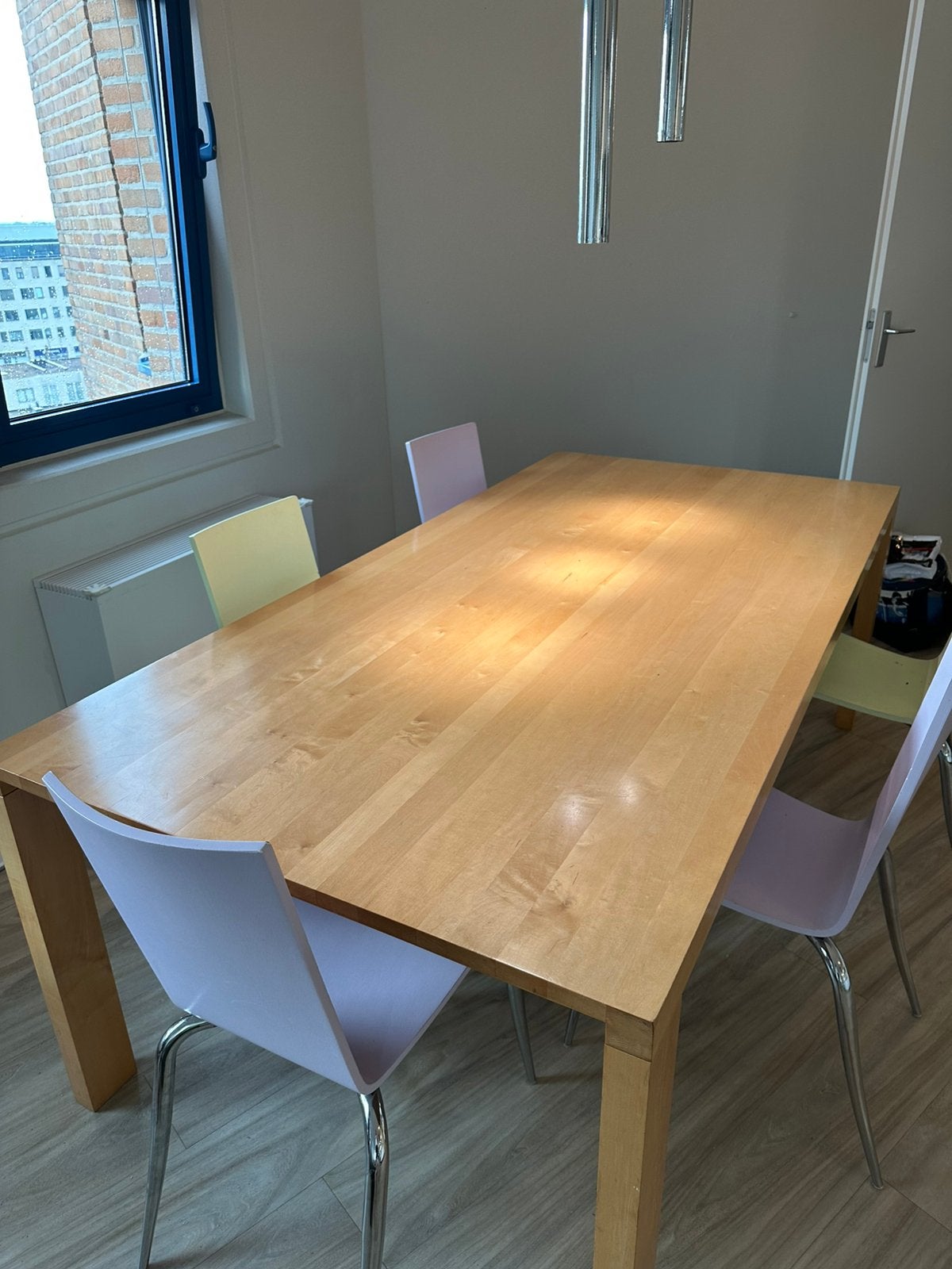 Arco eettafel, Eikenhout, 200 cm of meer, Zo goed als nieuw, Rechthoekig